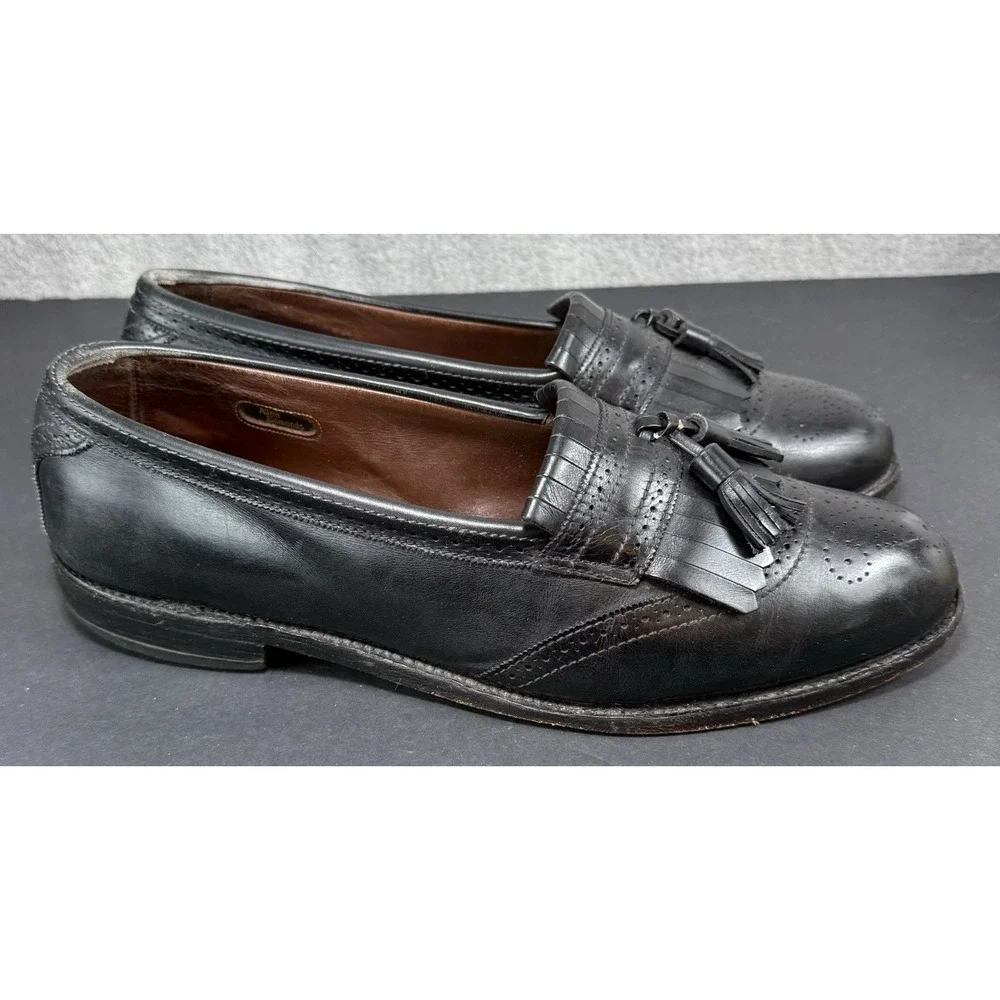 Allen Edmonds Bridgeton Tassel Loafers Men's 12‎ C Leather Black
